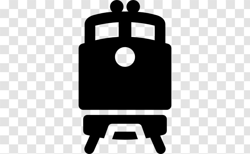 Train Station Rail Transport - Black And White Transparent PNG