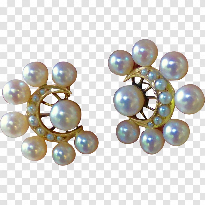 Earring Jewellery Pearl Gemstone Gold - Colored - Lustre Transparent PNG