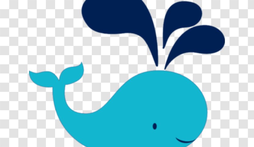 Whale Cartoon - Navy Blue - Cetacea Azure Transparent PNG