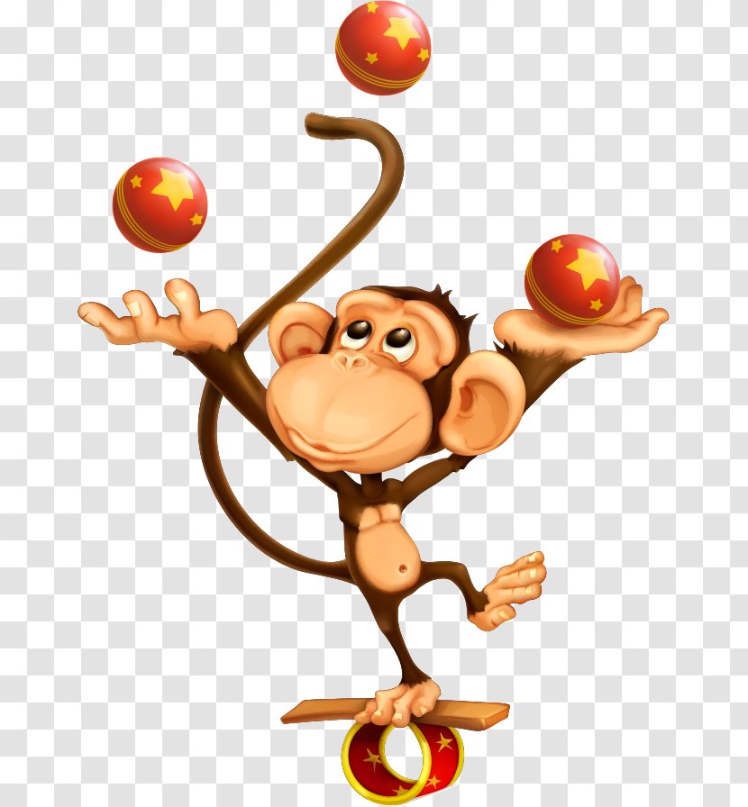 Juggling Circus Monkey Royalty-free - Performance Artist - Vector Little Transparent PNG