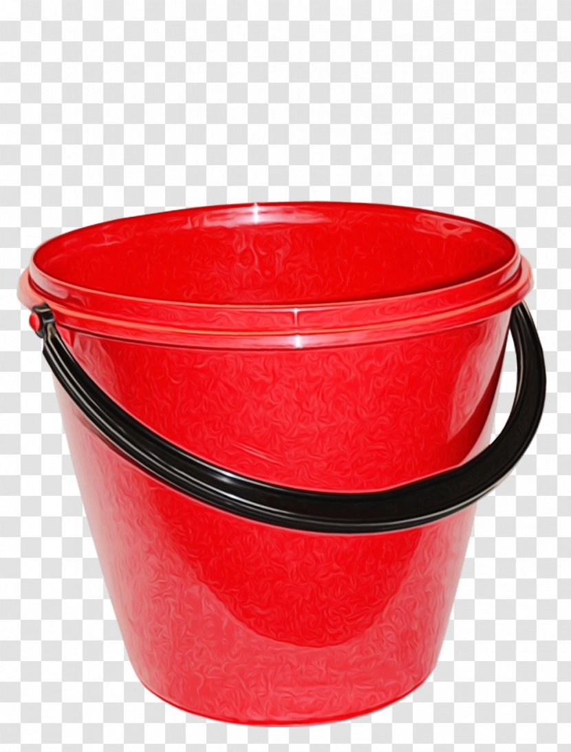 Plastic Red - Food Storage Containers Bucket Transparent PNG