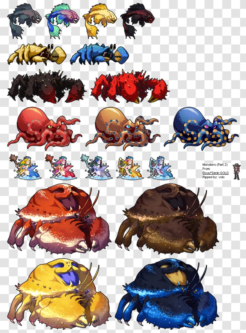 Eiyuu Senki - Computer - The World Conquest Video Games Crab SpriteCrab Transparent PNG