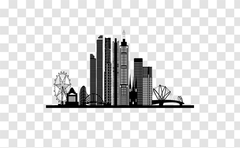Skyline Silhouette Vexel Image Transparent PNG