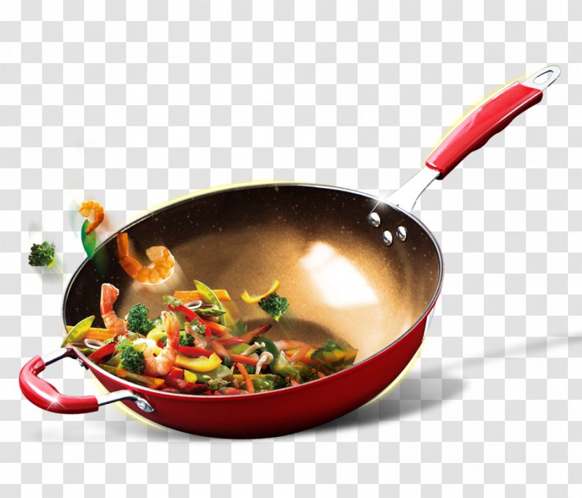 Wok Dish Tableware Recipe Frying Pan - Cooking Transparent PNG