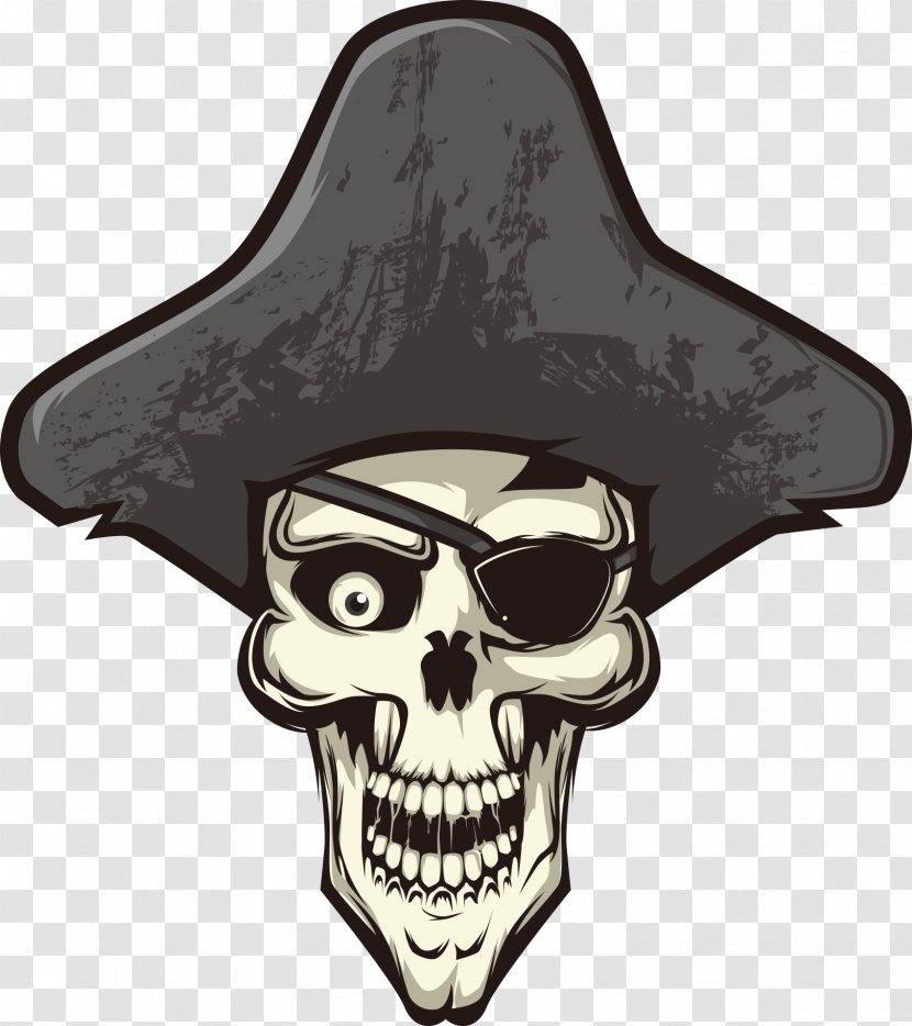 Skull Calavera Piracy Euclidean Vector - Pirate Transparent PNG