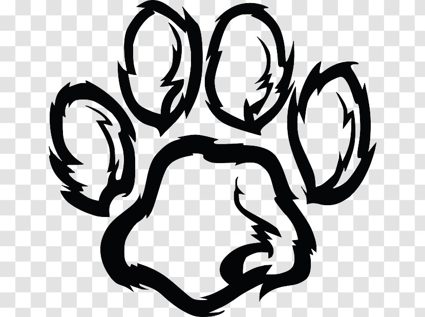 Clip Art Wildcat Openclipart Free Content Download - Silhouette - Grand Blanc Bobcat Paw Transparent PNG