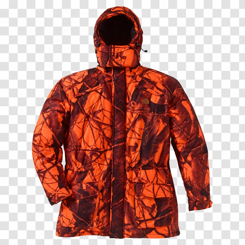 Jacket Clothing Polar Fleece Orange Zipper - Wood Gear Transparent PNG