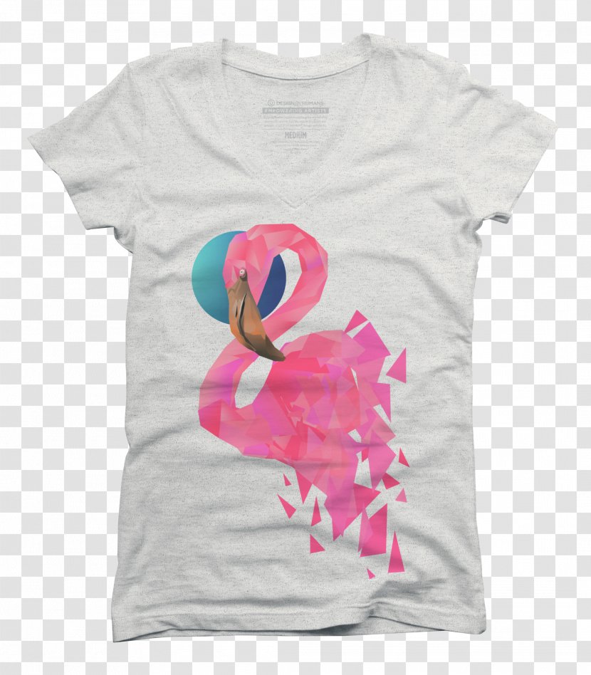 T-shirt Star Wars Design By Humans Kessel Sleeve - Flamingos Transparent PNG