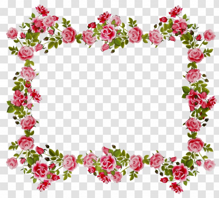 Floral Design Flower Borders Clip Art Rose - Wreath - Picture Frames Transparent PNG
