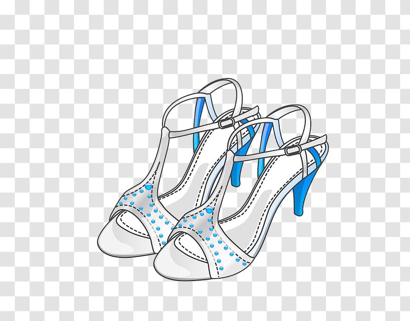 High-heeled Footwear Sandal Shoe - Sneakers - Hand-painted High Heels Transparent PNG