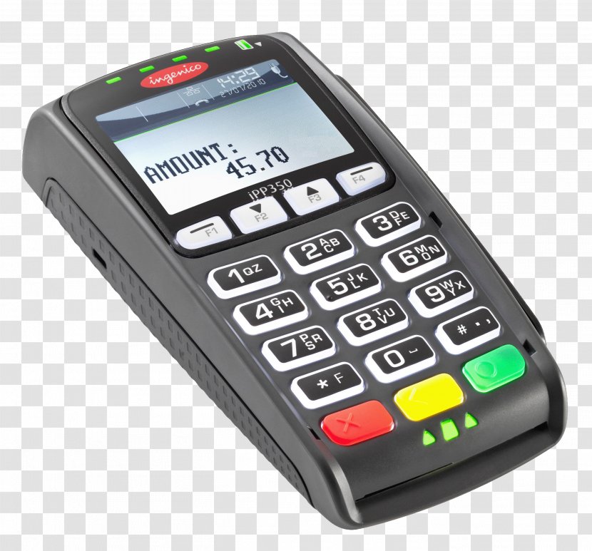 PIN Pad EMV Point Of Sale Payment Terminal Ingenico - Credit Card Transparent PNG
