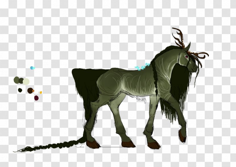 Mustang Pony Cattle Reindeer Mane - Fictional Character Transparent PNG