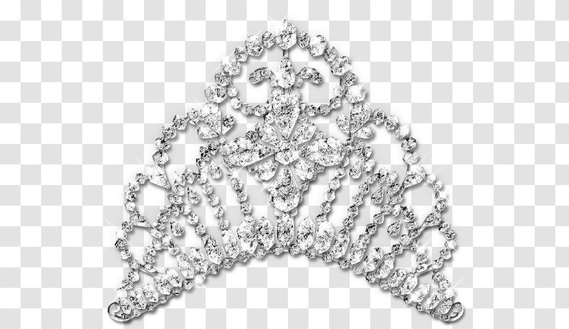 Tiara Crown Diamond Clip Art - Silver Transparent PNG