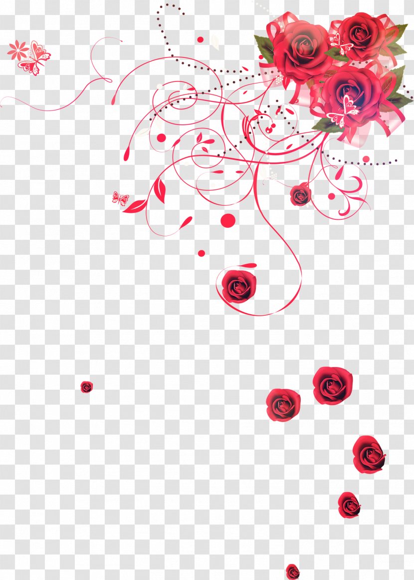 Poster Valentines Day Qixi Festival - Sales Promotion - Vector Creative Rose Transparent PNG