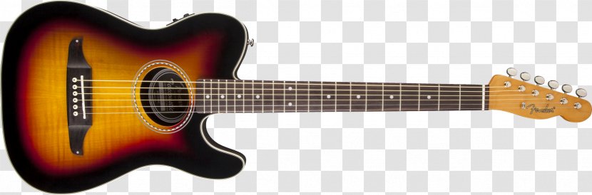 Acoustic Guitar Fender Telecaster Acoustic-electric Mustang - Watercolor Transparent PNG