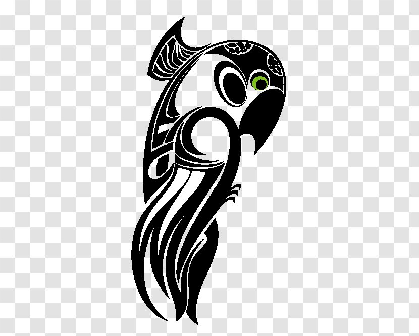 Parrot Tattoo Royalty-free Illustration - Art Transparent PNG