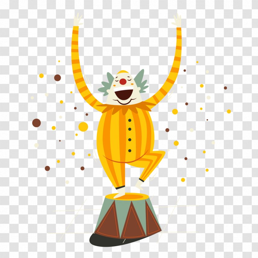 Performance Clip Art - Clown - Vector Circus Transparent PNG