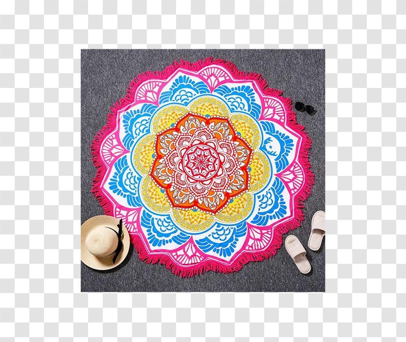 Towel Blanket Washing Mat Meditation - Tablecloth - Floral Dream Catcher Transparent PNG
