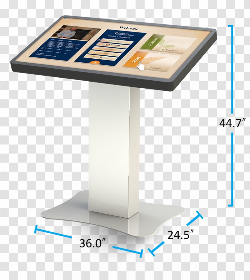 Display Advertising - Interactive Kiosk Transparent PNG