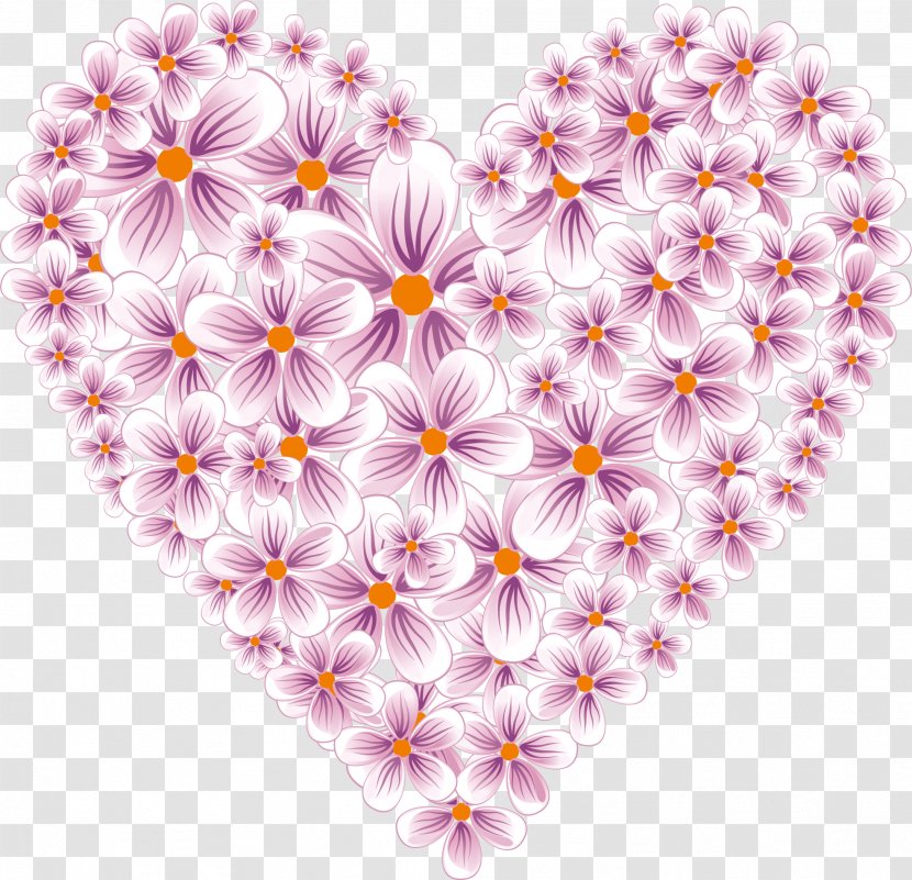 Heart Clip Art - Frame - HEART FLOWER Transparent PNG