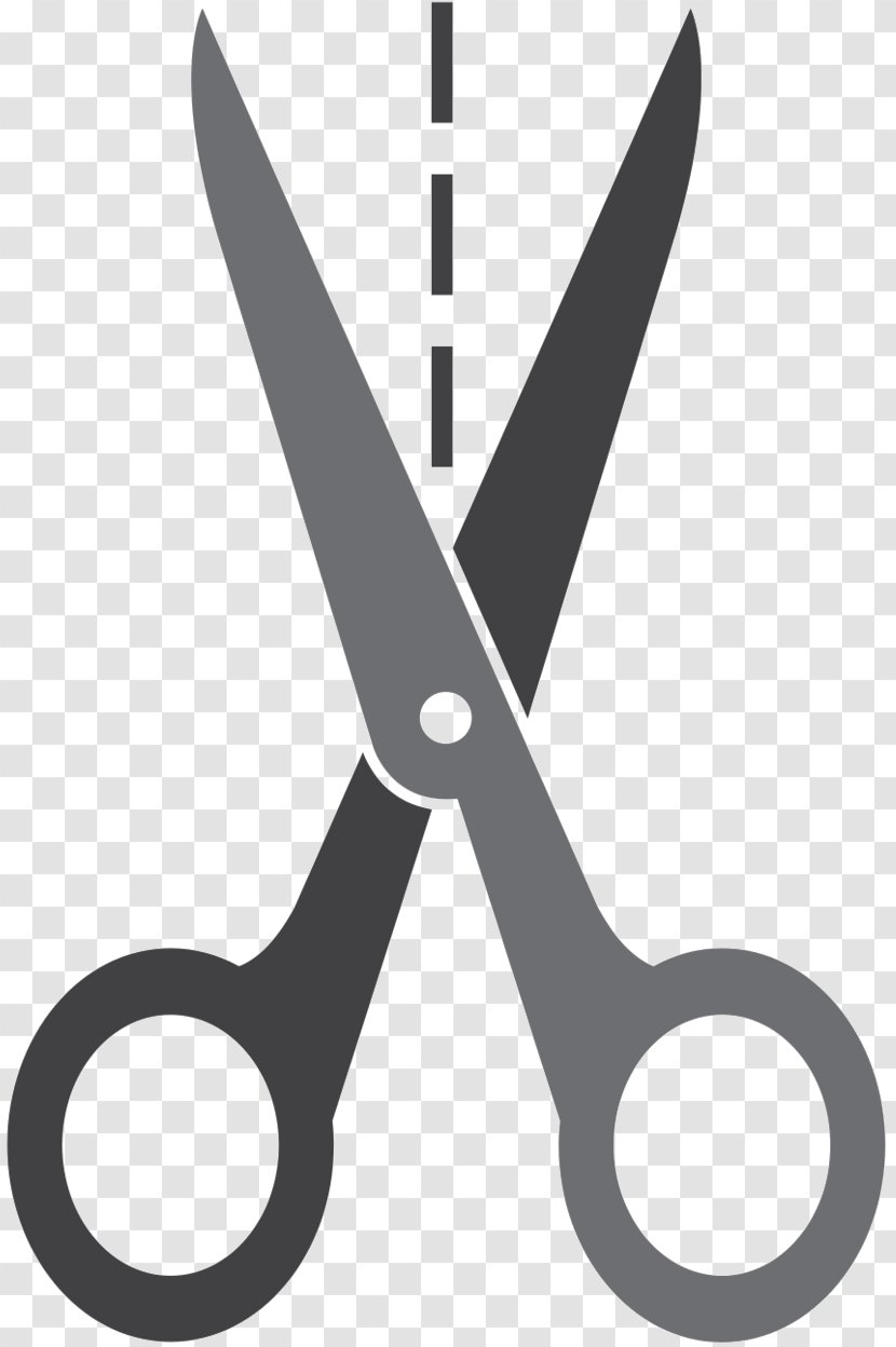 Scissors Clip Art Black & White - Cutting Tool - M Product Design Line Transparent PNG