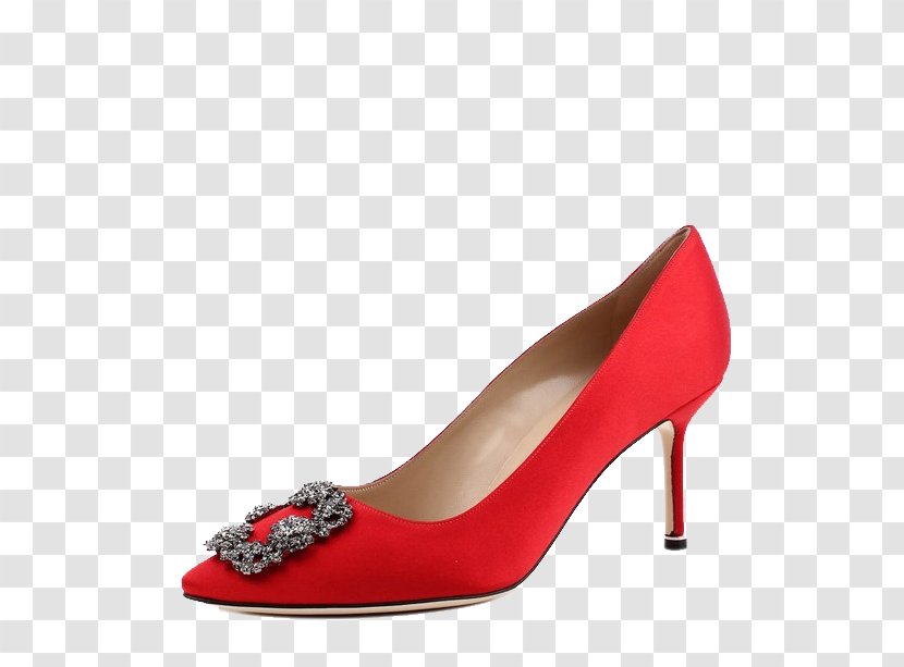 High-heeled Footwear Court Shoe Stiletto Heel Red - Manolo Brand Diamond Shoes High Heels Transparent PNG