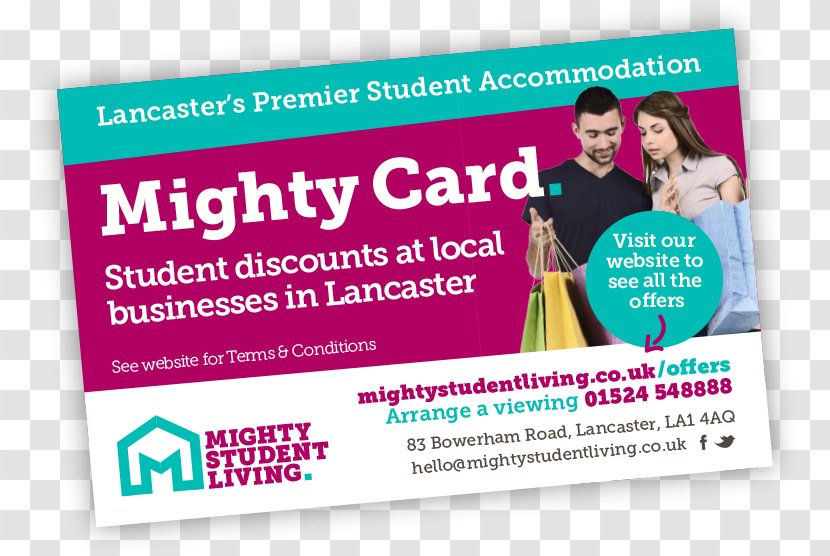 Mighty Student Living House Study Skills The Room - Flyer - Campus Card Transparent PNG