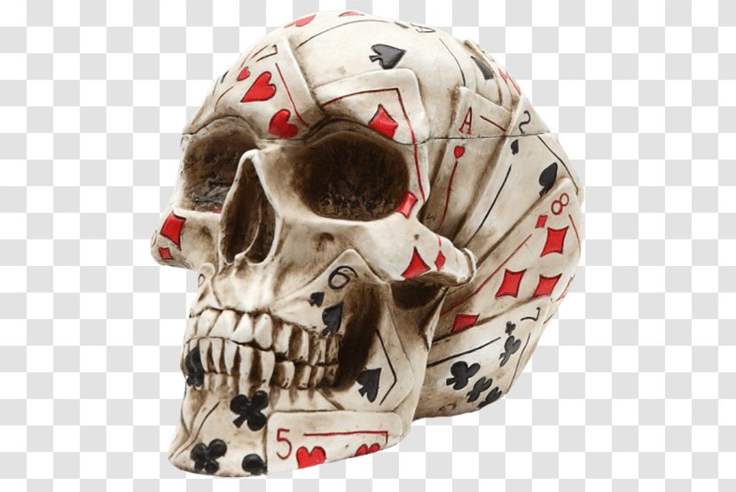 Playing Card Skull Game Ace Of Spades - Cartoon Transparent PNG