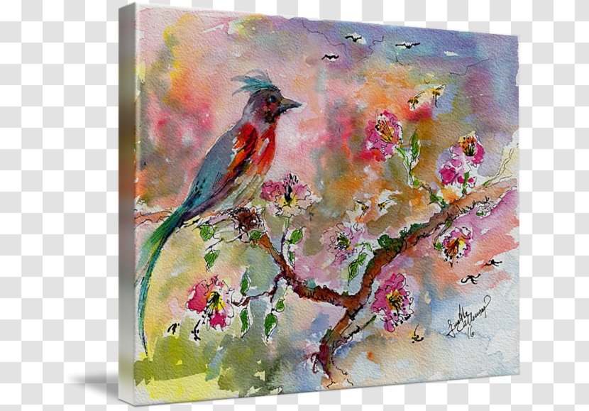 Watercolor Painting Art Ink Wash - Acrylic Paint - Bird Transparent PNG