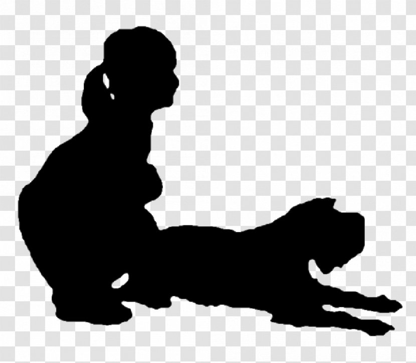 Silhouette Dog - Like Mammal - Enfant Transparent PNG