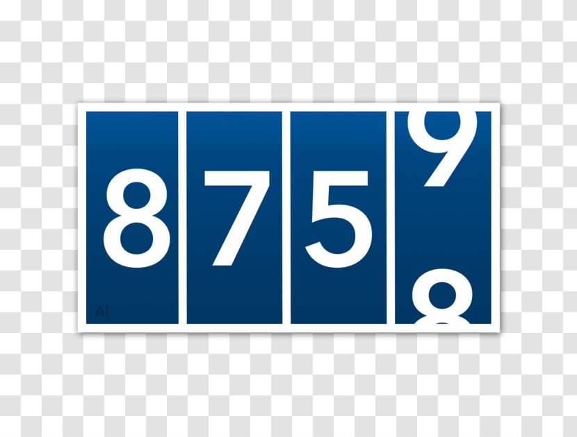 Number Rectangle Brand - Signage - Count Your Buttons Day Transparent PNG