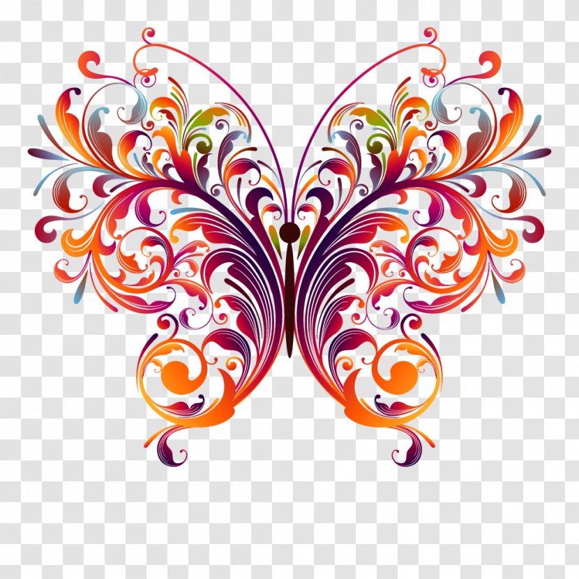 Butterfly Poster Clip Art - Watercolor - Ornaments Transparent PNG