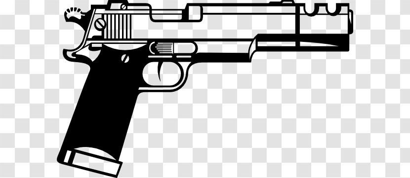 Firearm Revolver Pistol Clip Art - Cartoon - Gun Cliparts Transparent PNG