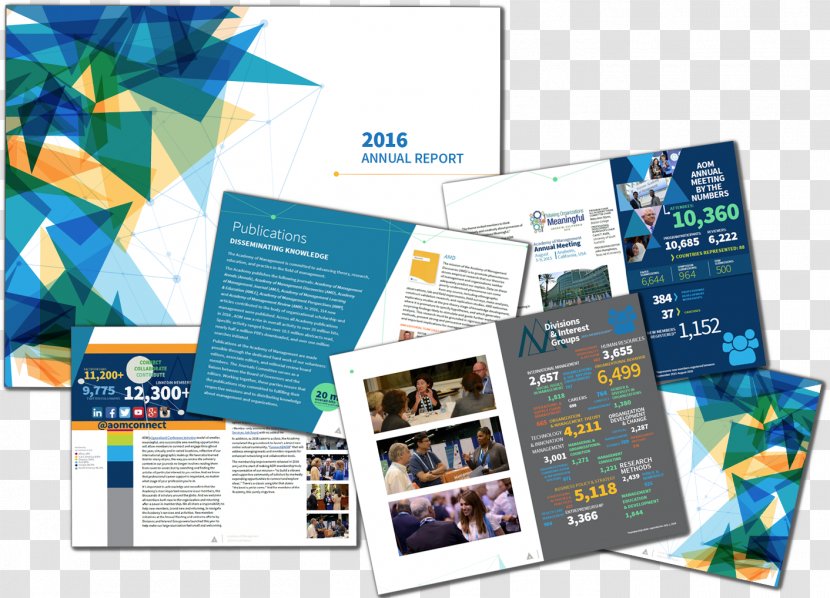 Annual Report Academy Of Management Graphic Design - Advertising - Reports Transparent PNG