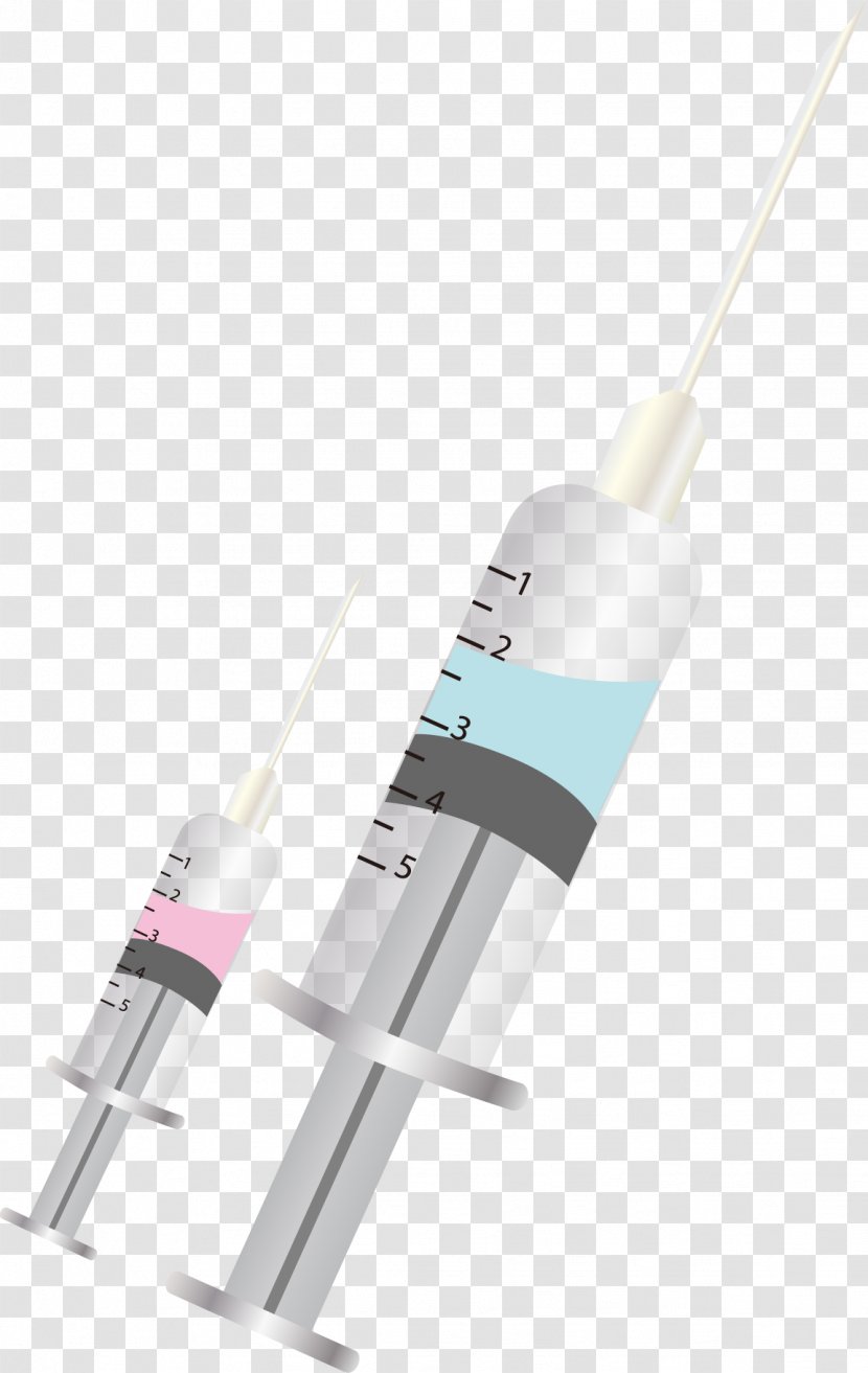 Syringe Injection - Hypodermic Needle - Vector Medical Supplies Transparent PNG
