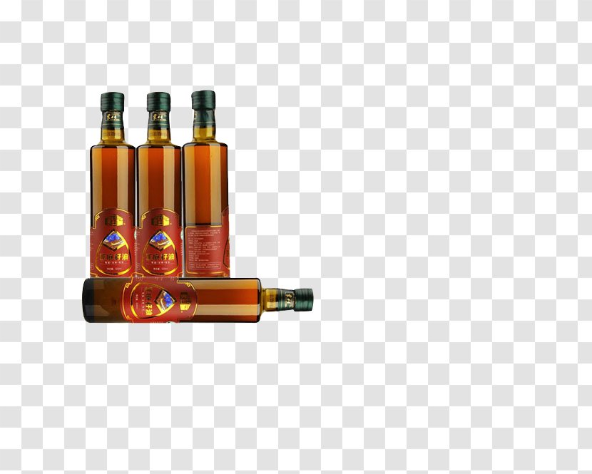 Glass Bottle - Linseed Oil Transparent PNG