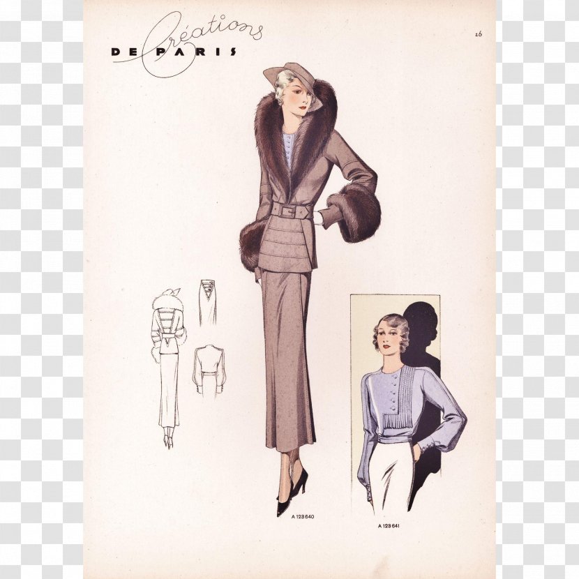 Fashion Design Illustration Costume Pattern - Outerwear Transparent PNG