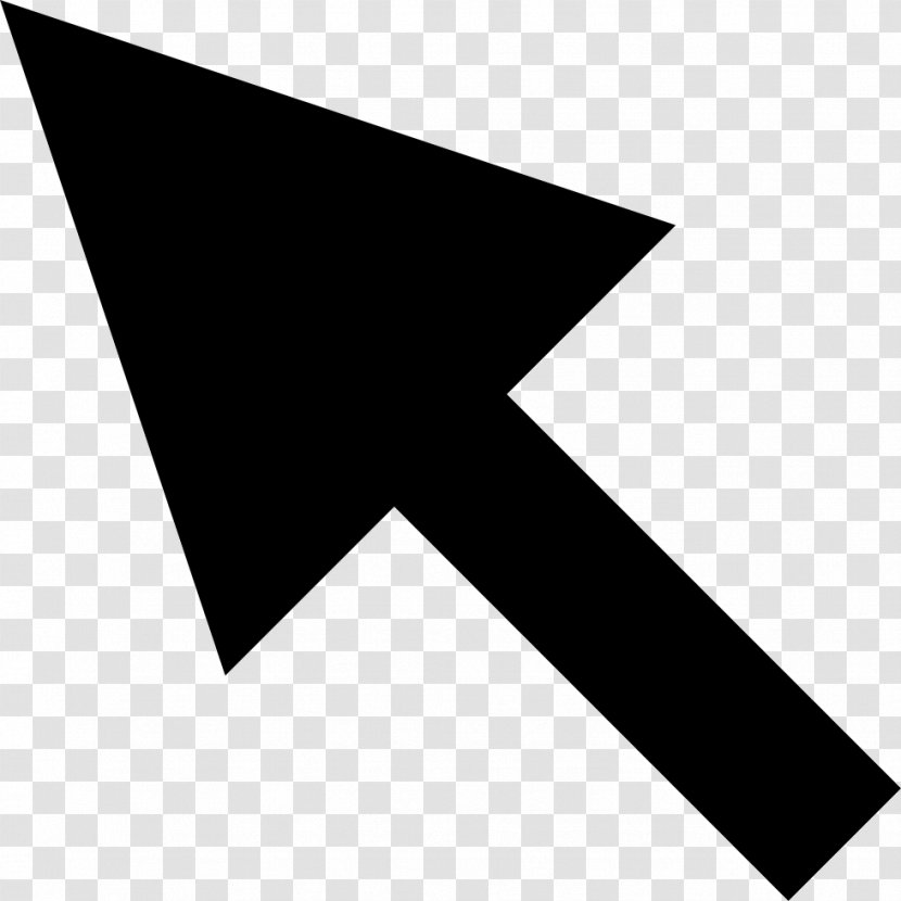 Computer Mouse Pointer Cursor - Monochrome Transparent PNG