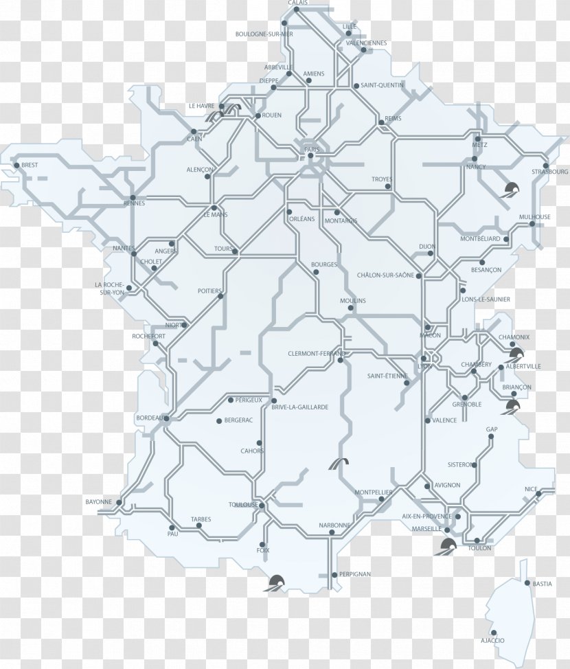 Autoroutes Of France A20 Autoroute Controlled-access Highway Road Map - Fr Transparent PNG