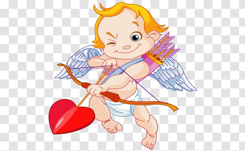 Illustration Clip Art Valentine Day Games For Kids Cupid Valentine's - Heart Transparent PNG