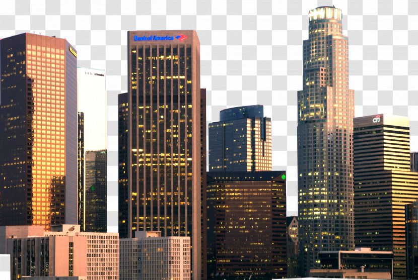 Los Angeles Westminster City Desktop Wallpaper Skyscraper - Night Background Transparent PNG
