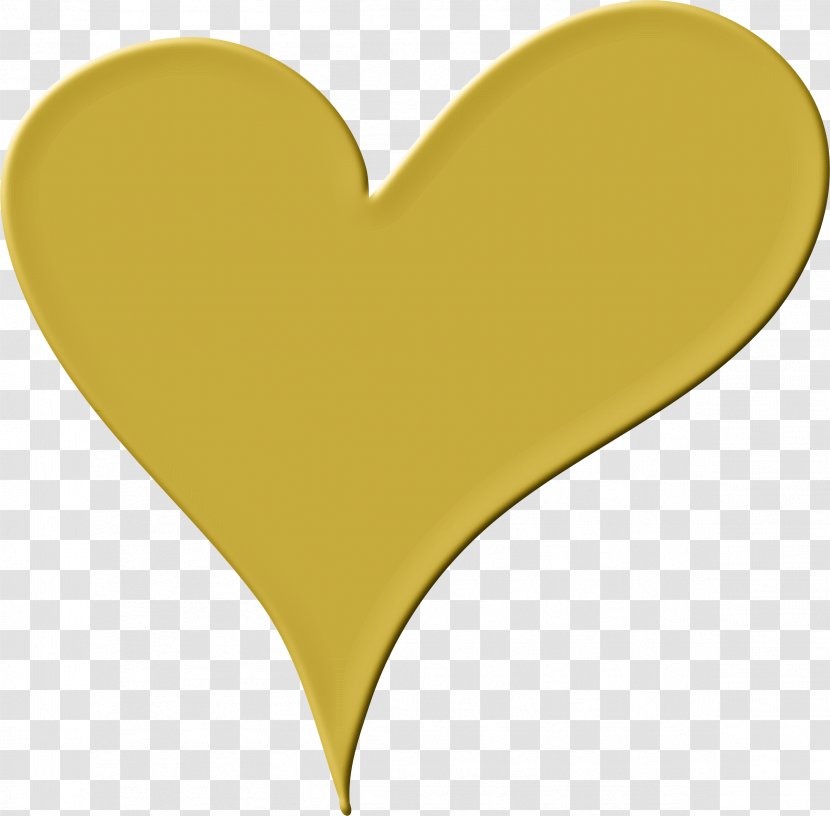 Gold Drawing Heart Clip Art Transparent PNG
