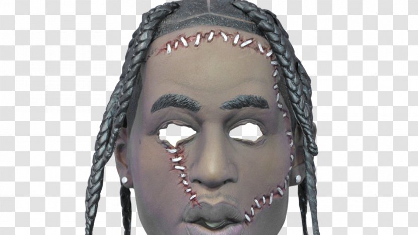 Travis Scott Texas Chainsaw 3D Leatherface The Massacre Mask - Silhouette Transparent PNG