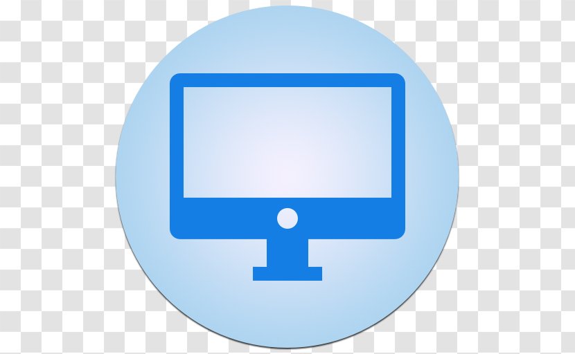 Blue Symbol Font - Desktop Computers - DesktopFolder Transparent PNG