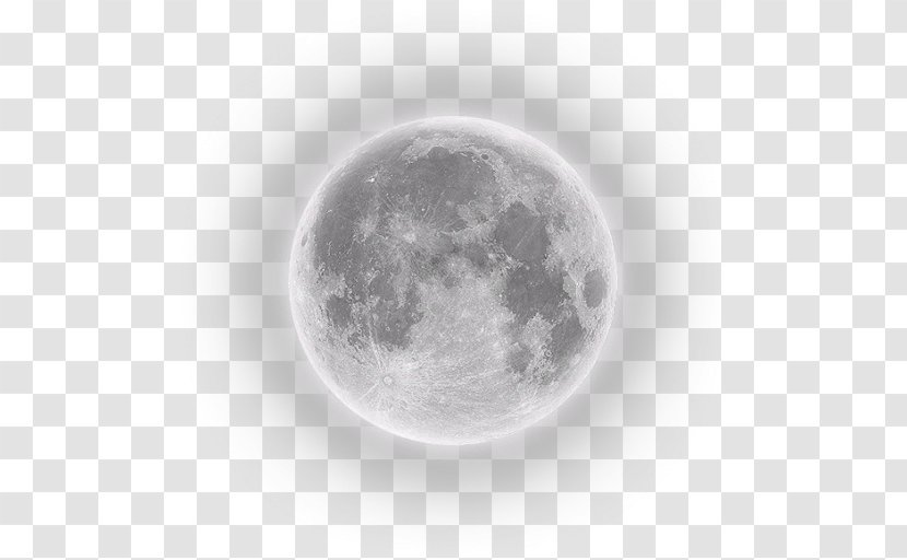 Northern Hemisphere Southern Supermoon Lunar Eclipse - Full Moon - Earth Black And White Material Transparent PNG