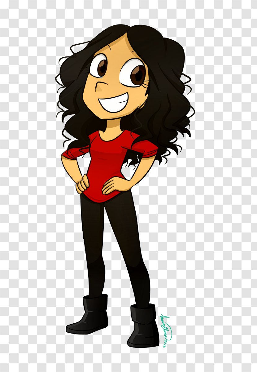 Black Hair Mascot Character Clip Art - Comic Pop Transparent PNG