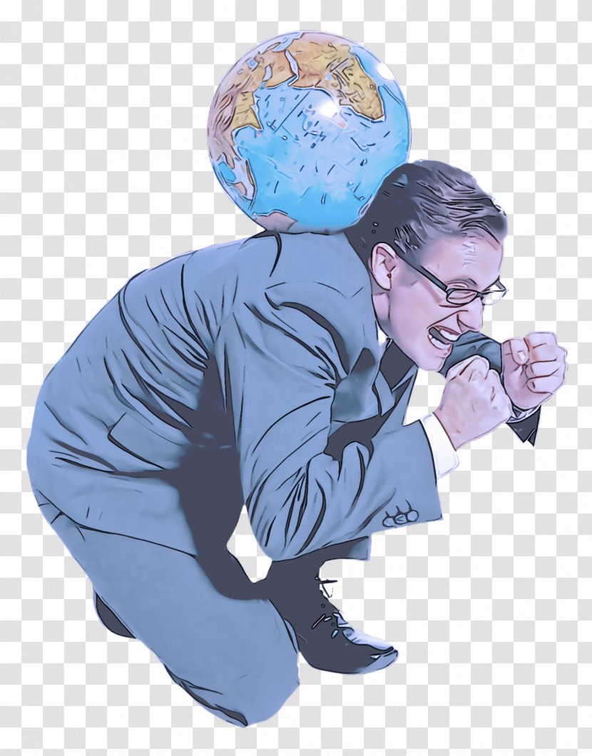 Cartoon Globe Earth World Gesture Transparent PNG
