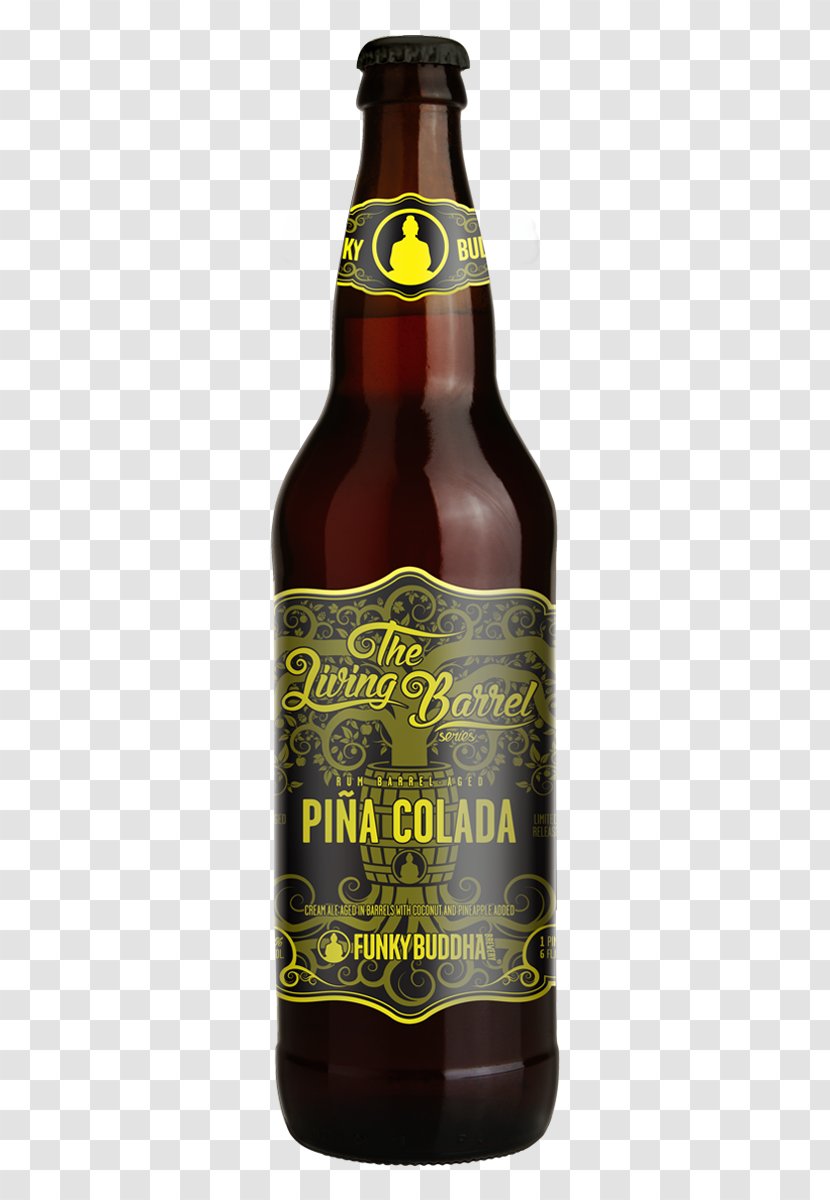 Funky Buddha Brewery Beer Piña Colada Rum Porter - Barrel - PINA COLADA Transparent PNG