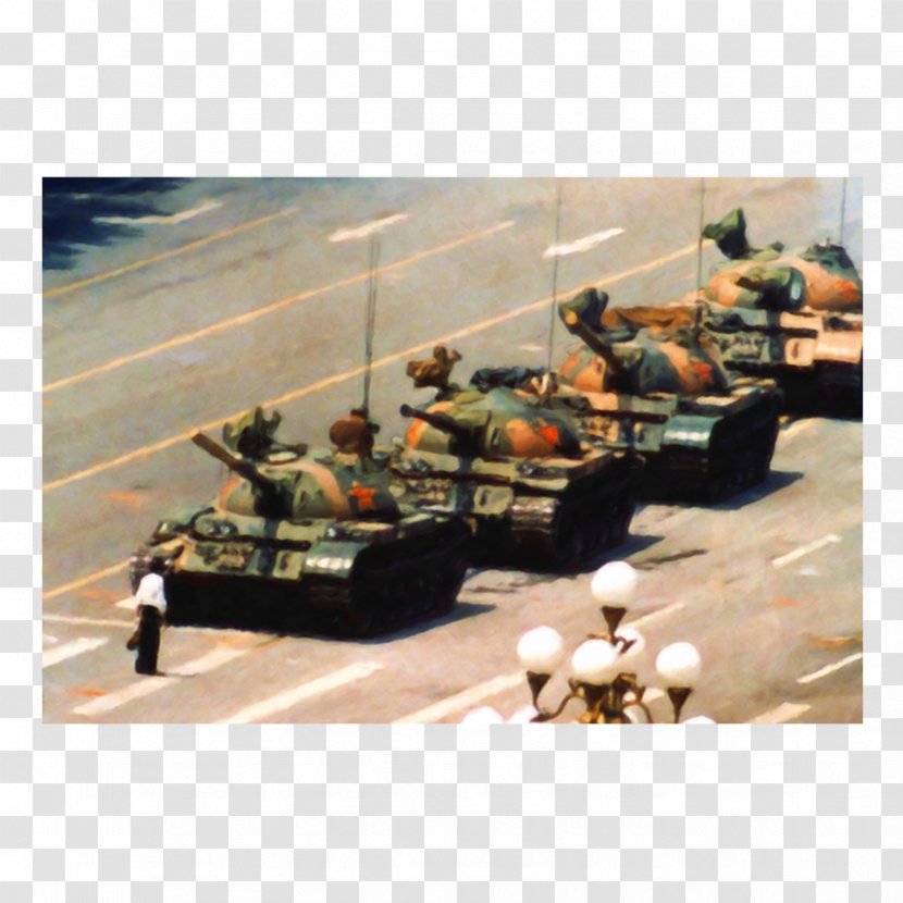 Tiananmen Square Protests Of 1989 Chang'an Avenue Tank - Man Transparent PNG