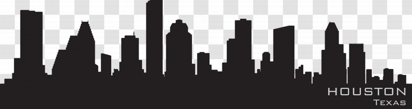 Houston Skyline Silhouette Drawing - Brand - Texans Transparent PNG
